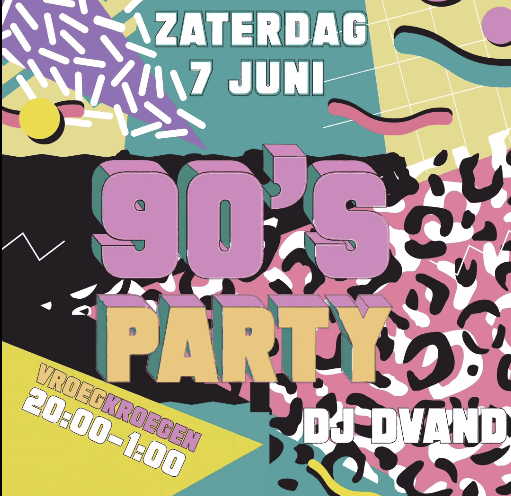 90's party in de Kerijfbar op 7 juni 2025